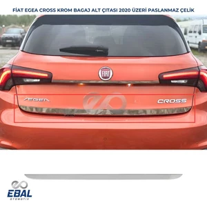 Ebal Oto Fiat Egea Cross Krom Bagaj Alt Çıtası 2020 ve Üzeri P.çelik