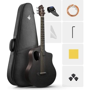 Donner Rısıng-G1 Carbon Fiber Akustik Gitar Seti (Kahverengi)