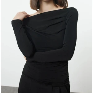 peri tower Kadın Yaka Büzgülü Bluz