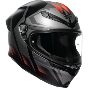 Agv Kask/k6 S Mplk Karve Matt Blk Grey Red