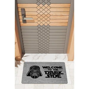 Rug Mood Modern Dijtal Baskı Gri Welcome Dark Stde Kapı Önü Paspası