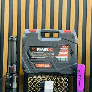PD-12500 Su Geçirmez 50 Watt 5000 Lümen Süper Güçlü LED Profesyonel Şarjlı El Feneri