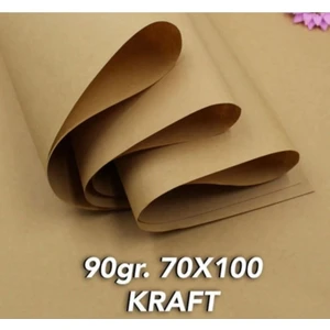 100 Adet Kalın Kraft Kağıt 70X100 cm Kahverengi Ambalaj Kağıdı Çeyiz Paketleme Koli Kağıdı 90 gr