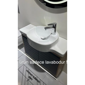 Seramik Harmony 80 cm Etejerli Lavabo