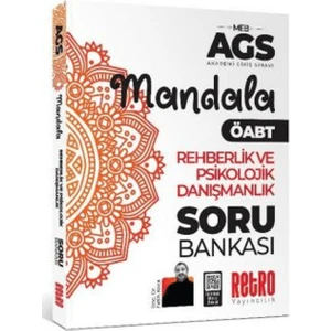Retro Yayıncılık 2026 MEB AGS Rehberlik ve Psikolojik Danışmanlık Mandala Soru Bankası