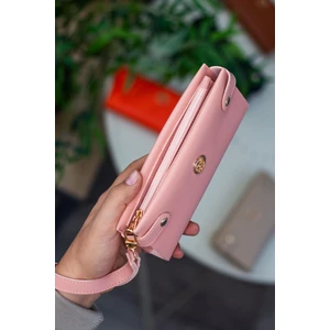 Tiran Bilek Askılı Bozuk Para Bölmeli Bol Kartlıklı Kadın Cüzdanı