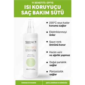 Sisteme 11 Sun Guard Isıya Karşı Koruyucu Saç Bakım Süt Spreyi 250 Ml.