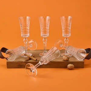 Paofa 6'Lı Cam Kristal Bardak - Şeffaf - 450 Ml
