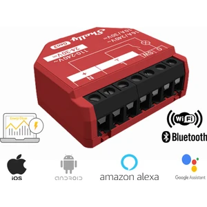 Shelly 1pm Gen3 1 Kanallı Enerji Ölçer Akıllı Ev Anahtarı - Wifi & Bluetooth Kontrollü Röle (Android, Ios, Alexa & Google Uyumlu)