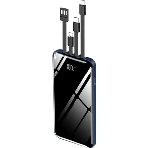 10.000 mAh Prime Dijital Göstergeli Dahili Çoklu Kablolu Powerbank Mavi