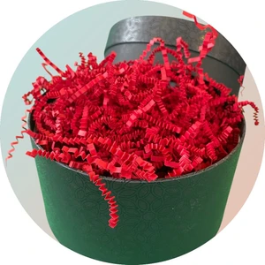 1 kg Zigzag Kırpık Kağıt , Kırpıntı Kağıt * Kırmızı
