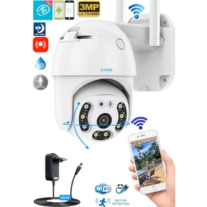 Pro Drs-3038 3MP 360° Görüş Hareketli WiFi Waterproof Akıllı Güvenlik Kamerası