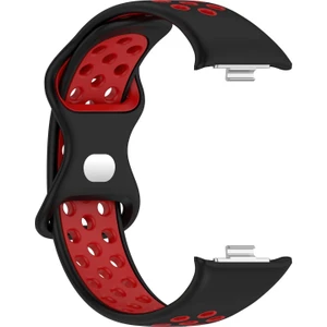Xiaomi Redmi Watch 5 Rainbow Gently Band Kordon Siyah Kırmızı