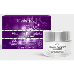 Hyaluronic Acid Glutatyon Quercetin Qoenzim Q10 Vitamin (E, B3 Ve B5, C) Yoğun Nemlendirci Yüz Kompleks Gece Kremi