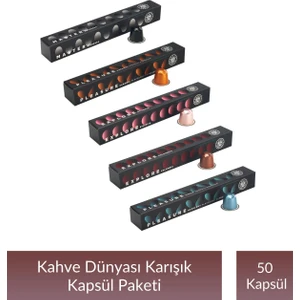 Kahve Dünyası Karışık Kapsül Paketi 50 Kapsül