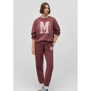 Mavi Logo Baskılı Bordo Eşofman Altı 1010810-70399