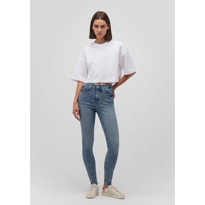 Serenay Gold Shape Puslu Indigo Mavisi Jean Pantolon 100980-87796