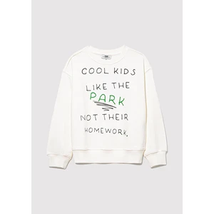 Cool Kids Baskılı Ekru Sweatshirt 7S10094-70057