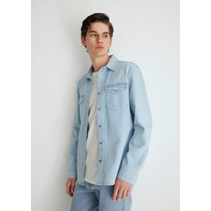 Ted Casual Açık Mavi Jean Gömlek 0210909-87153