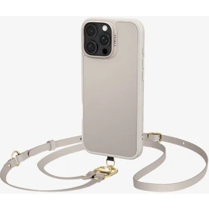 Ciel by CYRILL iPhone 16 Pro ile Uyumlu Askılı MagSafe Kılıf Kajuk Mag Hava Kanalı Teknolojisi™ Askeri Sınıf Koruma Classic Charm Cream Vegan Deri Kapak - ACS08410