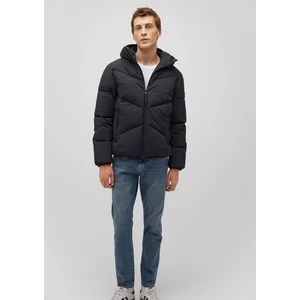 Kapüşonlu Siyah Şişme Mont 0110360-900