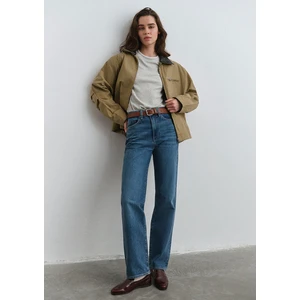 Sky Classic Denim Puslu Koyu Mavi Jean Pantolon 1010627-87925