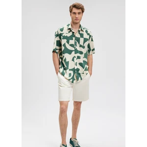 Baskılı Yeşil Gömlek 0210912-84660