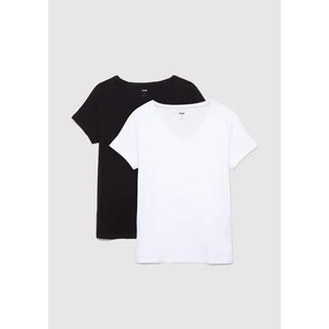 2li Kadın V Yaka Basic Tişört 1611371-900