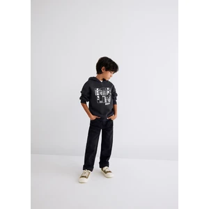 Berlin Baskılı Kapüşonlu Antrasit Sweatshirt 6S10071-70087