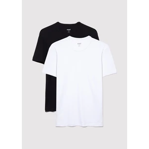 2li Bisiklet Yaka Erkek Basic Tişört 0611286-620