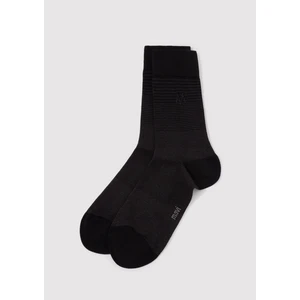 Mühür Logo Baskılı Siyah Soket Çorap 0911364-900