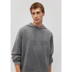 Kapüşonlu Gri Sweatshirt 0S10175-70098