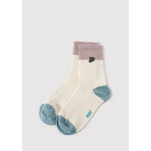 Koala Detaylı Ekru Soket Çorap 1912831-81964