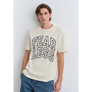 Fearless Baskılı Ekru Tişört 0612475-70055