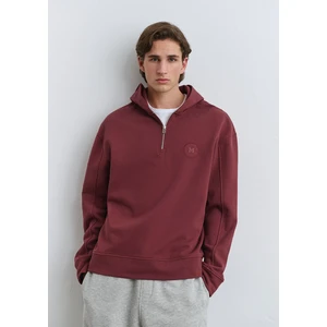 Mavi Patch Logo Kapüşonlu Bordo Sweatshirt 0S10305-70396