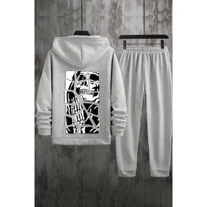 Only Trendwear  Skullcracked Baskılı Eşofman Takımı