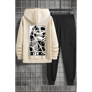 Only Trendwear  Skullcracked Baskılı Eşofman Takımı