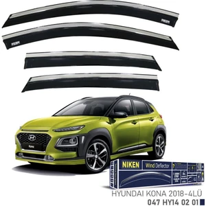 Hyundai Kona Niken Kromlu Cam Rüzgarlığı 4lü Set 2018 ve Üstü
