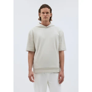 Ekru Kısa Kollu SWEATSHIRT0S10119-70144