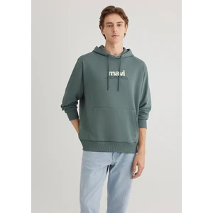Mavi Logo Baskılı Yeşil Sweatshirt 0S10210-71577