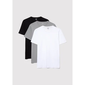 3lü Bisiklet Yaka Erkek Basic Tişört 0611784-900