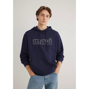 Mavi Logo Baskılı Lacivert Sweatshirt 0S10196-84371