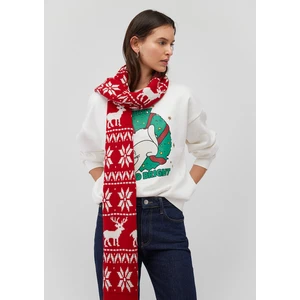 Yılbaşı Temalı Kırmızı Atkı 1913221-82054