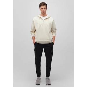 Yarı Fermuarlı Bej Sweatshirt 0S10244-70140