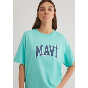 Mavi Logo Baskılı Mavi Tişört 1600843-71750