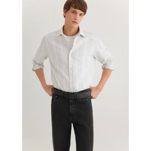 Çizgili Gri Gömlek 0211312-70075