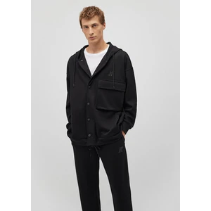Pro Kapüşonlu Siyah Sweatshirt 0S10291-71379