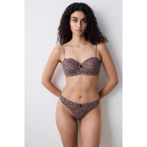 Leopard Lotus Açık Kahverengi Sütyen