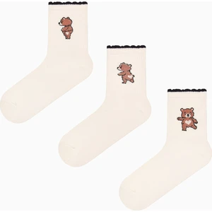Frill Bear 3lü Soket Çorap