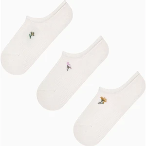 Tiny Flowers 3lü Sneaker Çorap